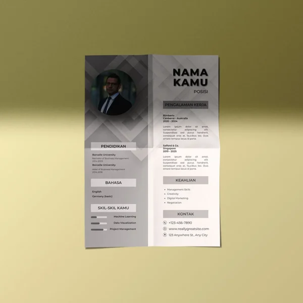 Template CV dan Resume + Canva Pro Satu bulan