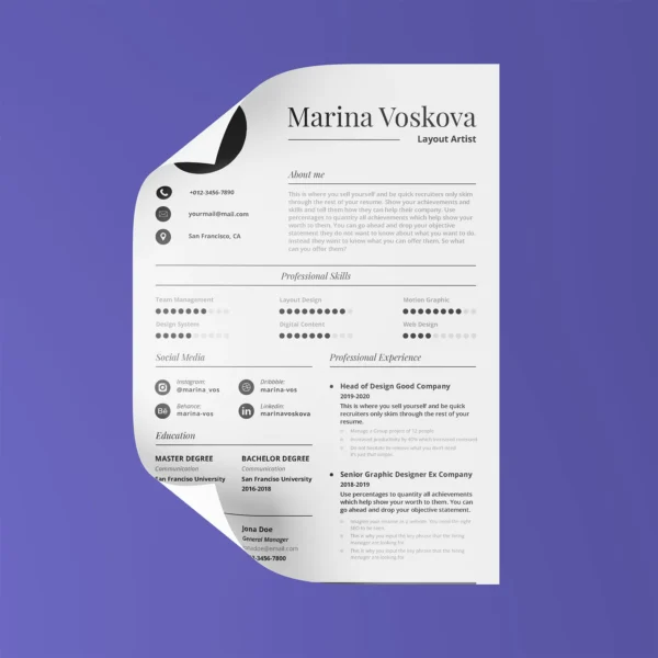 Template CV dan Resume Gratis